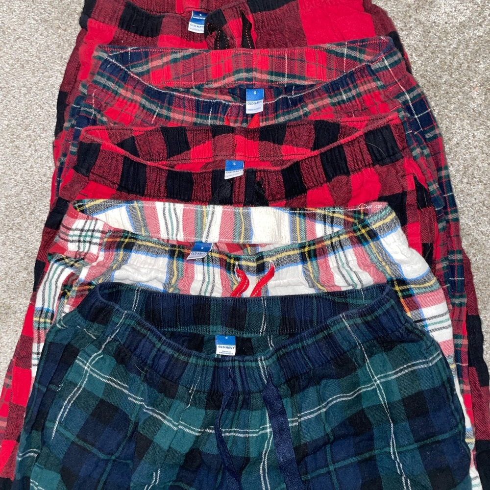 Old Navy Assorted Plaid Pajama Pants Collection
